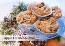 Chia Apple Crumble Muffins