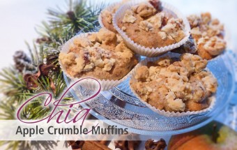 Chia Apple Crumble Muffins