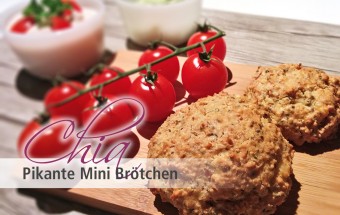 Pikante Chia Mini Brötchen