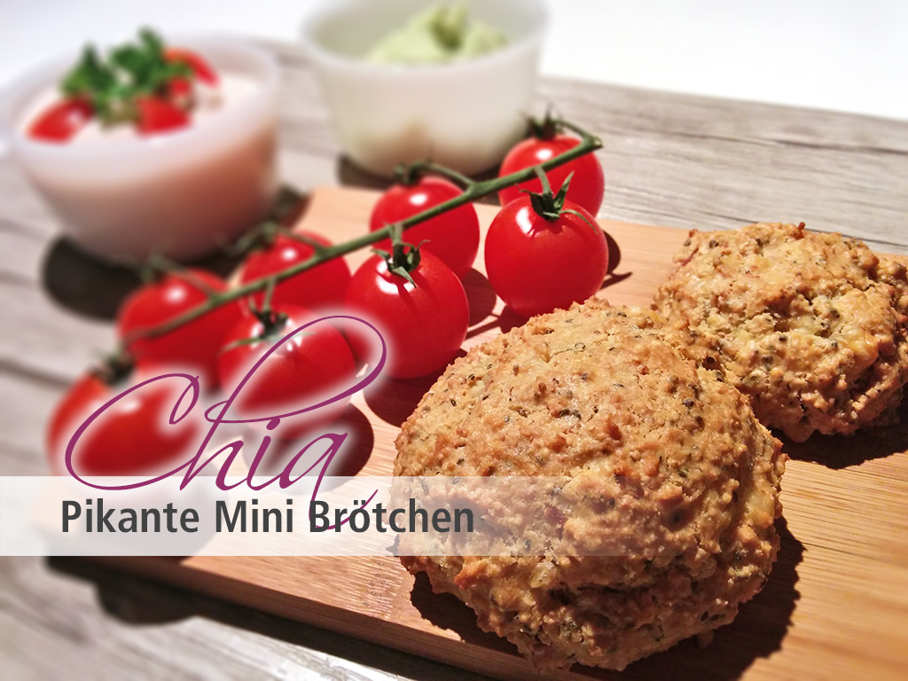 Pikante Chia Mini Brötchen