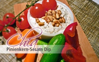 Chia-Pinienkern-Sesam-Dip