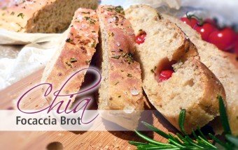 Chia Focaccia Brot