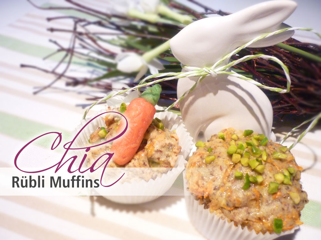 Chia Samen Rezepte - Rezept Chia Rübli Muffins