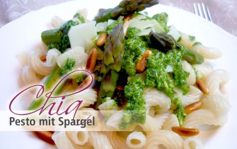 Chia Pesto mit Spargel