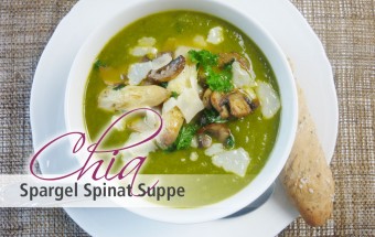 Chia Spargel Spinat Suppe