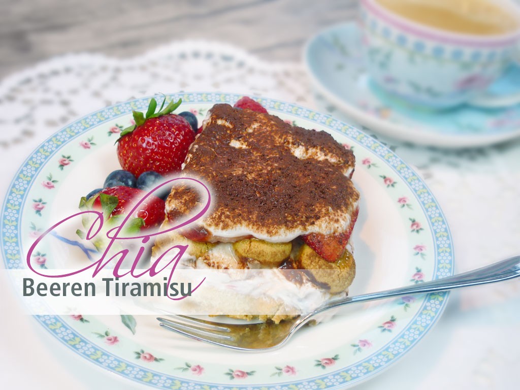 Chia Samen Rezepte - Rezept Chia Beeren Tiramisu