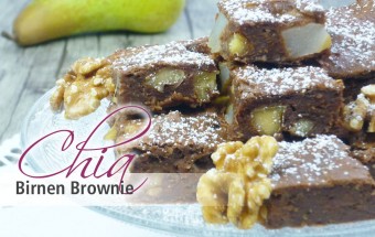 Chia Birnen Brownies