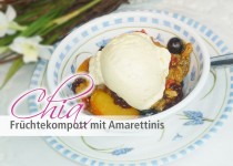 Chia Früchtekompott mit Amarettinis