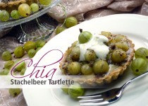 Chia Stachelbeer Tartlette