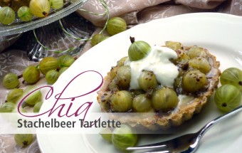 Chia Stachelbeer Tartlette