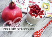 Chia Panna cotta mit Granatapfel