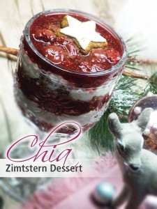 Chia Zimtstern Dessert